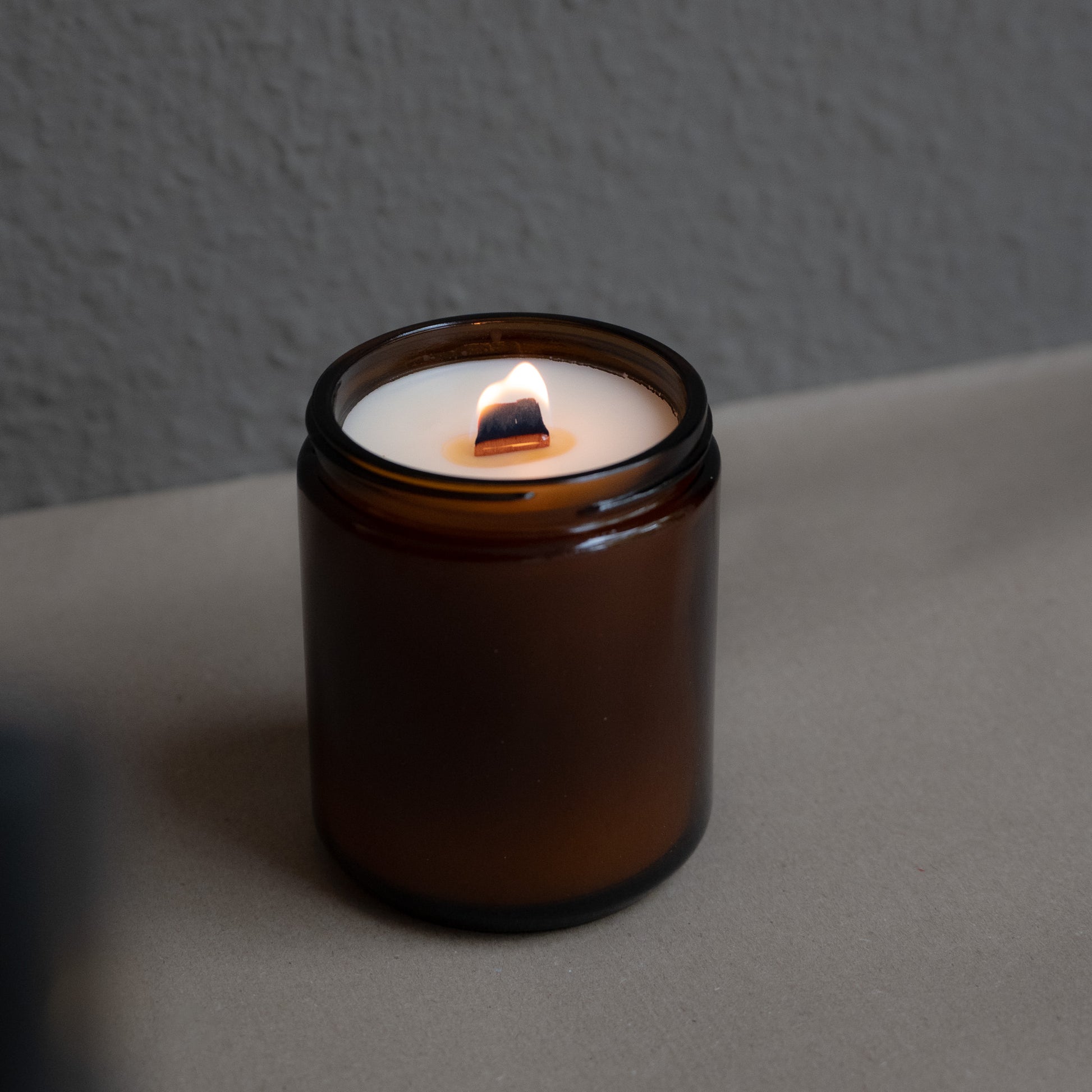 Kerzen Workshop Hamburg Duftkerze im Glas brennt mit Knister Holzdocht